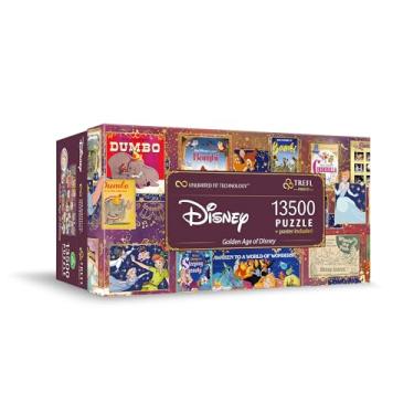 Imagem de Trefl Quebra-Cabeça De 13.500 Peças "A Era Ouro Da Disney Prime", 78" X 54", Grande, Bio, Ecológico, Colagem Com Personagens, Diversão Criativa Para Adultos E Crianças A Partir 12 Anos