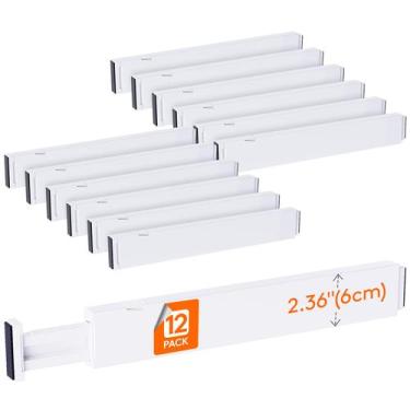 Imagem de Divisórias de gaveta Lifewit, pacote com 12, organizador de plástico d