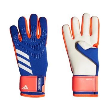Imagem de adidas Luvas de goleiro unissex da liga, azul lúcido, vermelho solar/branco, 9