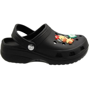 Imagem de Clog Juvenil Largo Yvate Bottons Removíveis Confortável Menino