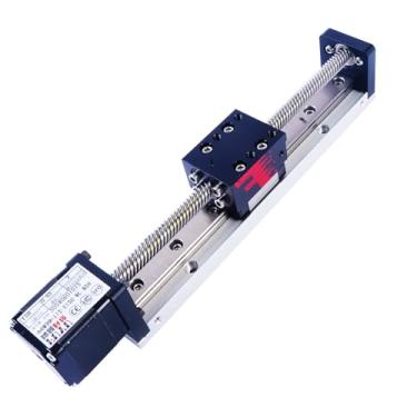 Imagem de FUYU Fsl30 Mini Linear Stage Small Slide Guide Cnc Screw Lead Motion Table Motorizado Nema 14 Stepper Motorizado [Tamanho De Trabalho Do Curso De 150 Mm]