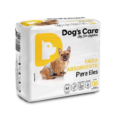 Imagem de Fralda Descartável para Cães Machos Tamanho M com 06 unidades Dog`s Care