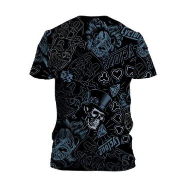 Imagem de Camisa Cyclone Dif Full Skull Mask, Preto, Azul, P