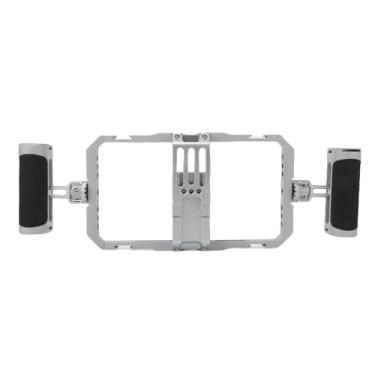 Imagem de Asixxsix Equipamento De Vídeo Para Smartphone, Gaiola Ajustável Universal Para Filmagem E Vlogging Com Celular Alça Dupla Estabilizadora De Vídeo Em Liga De Alumínio Com Sapata Fria