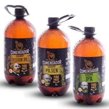 Imagem de Kit Chopp Comendador Pilsen, Session Ipa e Ipa (3un)