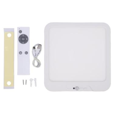 Imagem de Diydeg Luminária de Teto Recarregável, 3 Temperaturas de Cor, Operada por Bateria, com Sensor de Movimento, Controle Remoto, Luminária LED para Chuveiro Interno, Banheiro e Despensa