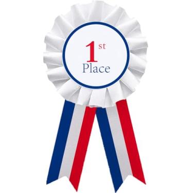 Imagem de Conjunto de roseta de fita de prêmio fita de participação de cetim distintivo de fita honrosa fitas de prêmio medalhas de 1º lugar para sala de aula feira de ciências show de talentos abelha