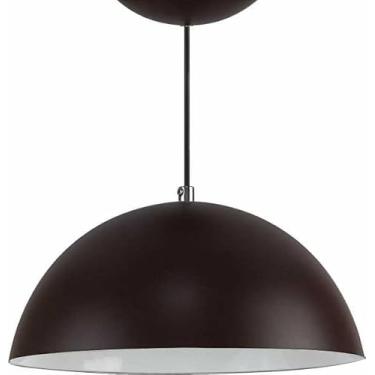 Imagem de Pendente Alutron 12" (Marrom/Branco)