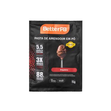 Imagem de Pasta de Amendoim em Pó Brigadeiro Sachê BetterPB 15g