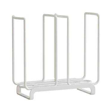 Imagem de ＫＬＫＣＭＳ Organizador de copos de papel e tampas, dispensador de copos de café, suporte de armazenamento para balcão de restaurante, espaço de varejo, L