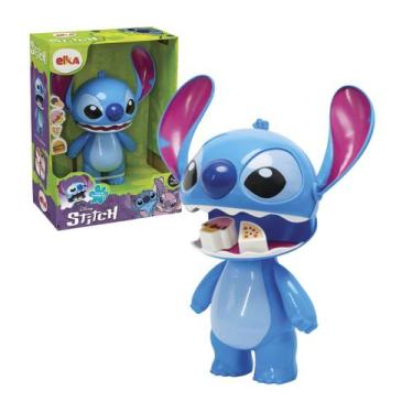 Imagem de Boneco Stitch Disney Articulado que Abre a Boca Para Comer - Brinquedo