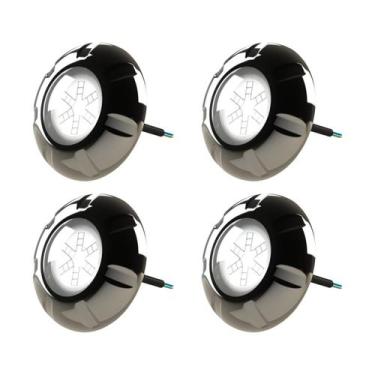 Imagem de Kit 4 Refletor Led Inox RGB 9W Para Piscina Luxpool