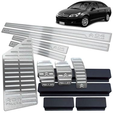 Imagem de Descanso Pedaleira Manual Soleira C4 Pallas 2005 A 2013 Inox