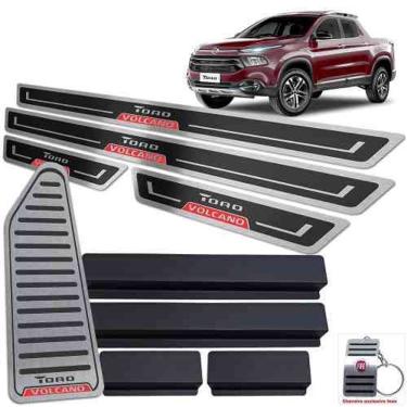 Imagem de Soleira Vinil + Descanso Fiat Toro Volcano 2016 a 2021 Preto