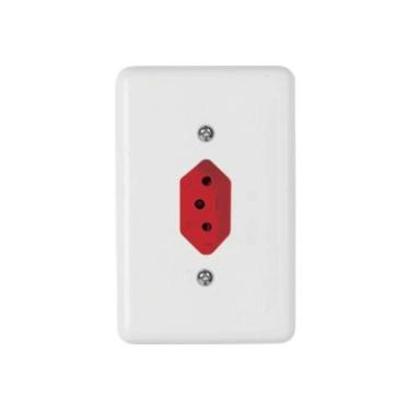 Imagem de Tomada 3p 20a Vermelha - Conjunto Linha Stylus Ilumi