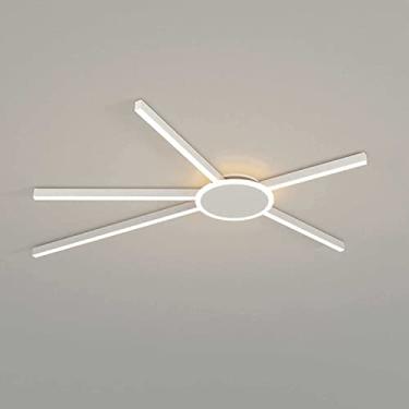 Imagem de Lustres Modernos LED Linha de Lâmpadas de Teto Alta Transmitância de Luz Corpo de Lâmpada de Acrílico Luz de Teto Luminária de Teto Regulável para Sala de Estar Quarto Sala de Jantar Cozinha