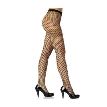 Imagem de Meia Calça Preta Trend Arrastão Loba by Lupo, Tamanho único, Preto