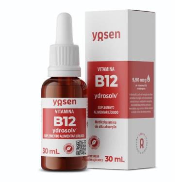 Imagem de Vitamina B12 Metilcobalamina Ydrossolv Yosen 30ml, Sem Sabor