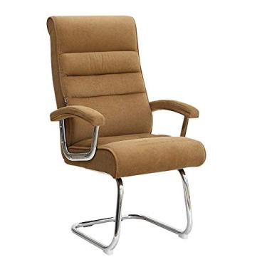 Imagem de Computador ergonômico mesa de escritório arco pé tecido de flanela alto executivo computador executivo embutido bolsa de assento estilo corrida para escritório sala de reuniões Dign