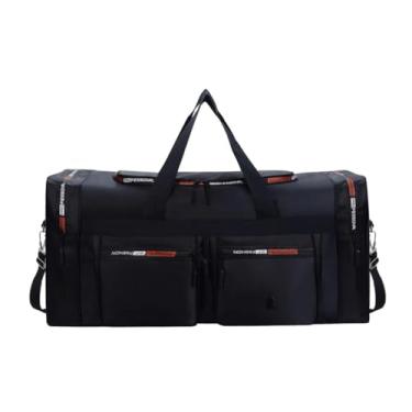 Imagem de Bolsa De Viagem Feminina Com AlçAs De MãO E Ombro | Bolsa Academia Grande E ConfortáVel | Estilo Mala Executiva(Preto)