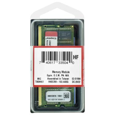 Imagem de Memória 16GB DDR5 5600Mhz Kingston Value RAM para Notebook, KVR56S46BS8-16
