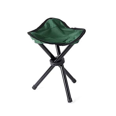 Imagem de ZYHSIJOBAS Banqueta dobrável com tripé para acampamento ao ar livre, caminhadas, pesca, viagens