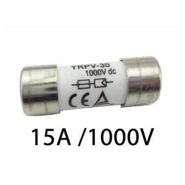 Imagem de Fusível P/ Seccionadora DC 1000V / 15A 10x38 GPV Cx C/ 10un - DGTEC / 