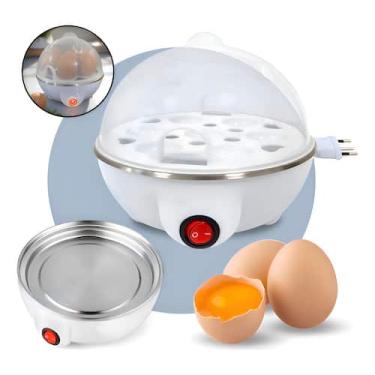 Imagem de Cozedor Ovos Eletrico Portatil Maquina Cozinha A Vapor Cor Cozedor Ovo