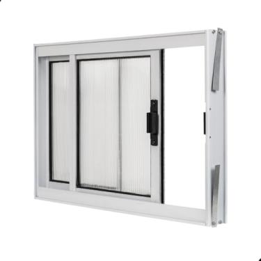 Imagem de Janela 2 folhas para Banheiro Alumínio A40L60 Policarbonato