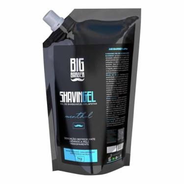 Imagem de Shaving Gel De Barbear Menthol 1kg Refil Atacado Big Barber