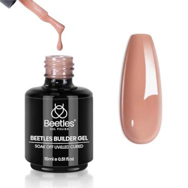Imagem de beetles Gel Polish Construtor De Unhas Beetles, Fortalecedor 7 Em 1, Cor Marrom Nude, Extensão Unha Frasco, Lâmpada Led Uv Curada, Faça Você Mesmo, Conjuntos Presente Beleza Para Mulheres, Base Nece