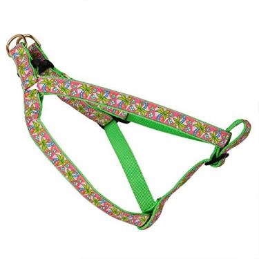 Imagem de Peitoral para cães Pink Palms da Up Country - Grande - Largo