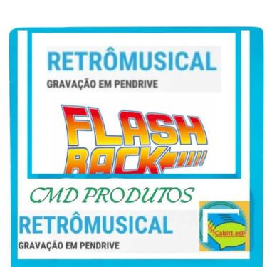 Imagem de Pen drive 8gb com Músicas = Flashback Nac. e Intern. Anos 60's aos 00's (mp3)