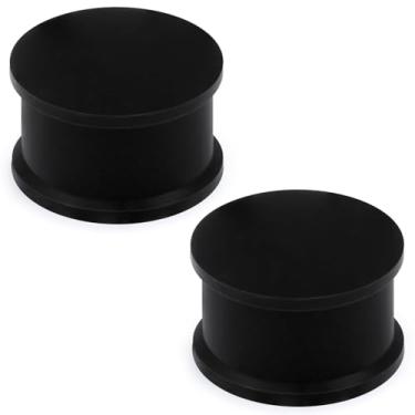 Imagem de Ocptiy 00G alargadores de silicone preto para alargamento de orelhas, kit de alongamento de orelha, calibre 00, plugue de túnel macio, alargador duplo, calibres de alargamento, tamanho 10 mm, joias