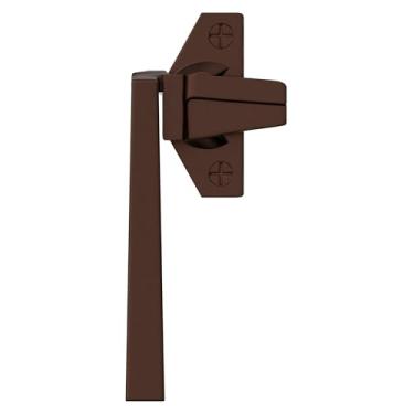 Imagem de BRIXWELL Alça de came, tipo mão direita, material fundido, acabamento marrom cacau, altura da placa de montagem de 3,5 cm, base de deslocamento de projeção de 11/81.3 cm, conjunto de trava de câmera