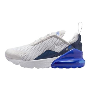 Imagem de Nike Tênis infantil Air Max 270 (AO2372-041, cinza vasto/azul-royal/azul trovão) branco), Cinza/Hyper Royal/Azul Trovão/Branco, 13 Little Kid
