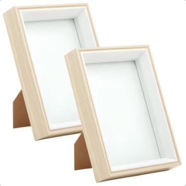 Imagem de Porta Retratos, Porta Retrato de Mesa Mdf Collection Moldura Decorativa Profunda de Fotos(15x20cm)(2un)