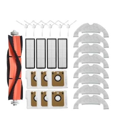 Imagem de Accessories Compatible With Dreame Bot D10 Plus RLS3D Robot Vacuum Cleaner Hepa Filter Mop Main Side Brush Dust Bag Replacement Parts(Grey)