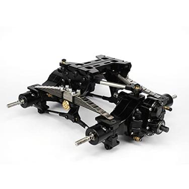 Imagem de SHEAWA Peças e Acessórios Carro RC LESU Conjunto de Suspensão Traseira de Metal para 1/14 Tamiya/King Hauler RC Caminhão Eixos DIY Modelo DIY