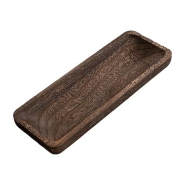 Imagem de FytStycale Bandeja decorativa de madeira para joias, versátil organizador de mesa para armazenamento, ideal para decoração de casamentos, banheiros, festas e