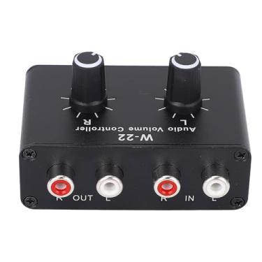 Imagem de Caixa de controle de volume de 3,5 mm com botão contínuo, áudio sem perdas e equilíbrio de canal L R para amplificador de CD Mixer, atenuador passivo Plug and Play
