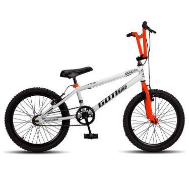 Imagem de Bicicleta Infantil Aro 20 Bmx Freio V-brake Branco E Laranja Gottbike