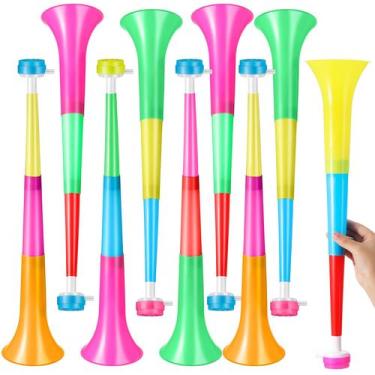 Imagem de Buzina de estádio Noise Makers Libima Vuvuzela 54 cm de plástico x12