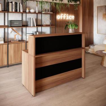 Imagem de Balcão Atendimento Recepção 135 cm Alto Escritório F5 Office - F5 Offi