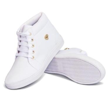 Imagem de Tênis Botinha Feminina Cano Curto Treino Moda Academia Casual - Leila 