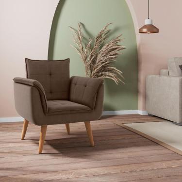 Imagem de Conjunto Poltrona Para Sala De Recepção Silveiras Inca Marrom