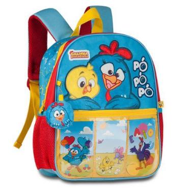 Imagem de Mochila De Costas Baby Galinha Pintadinha Creche Passeios Baby Clio - 