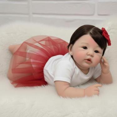 Imagem de Bebê Reborn Menina Silicone Inteira - Mundo Azul E Rosa