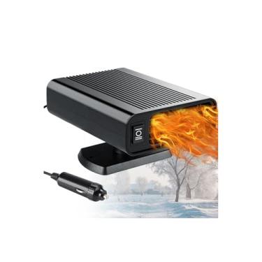 Imagem de Aquecedor de carro - 12V 150W Desembaçador de aquecimento rápido que se conecta ao isqueiro - 2 em 1 aquecedor de carro de resfriamento e aquecimento, presentes de Natal