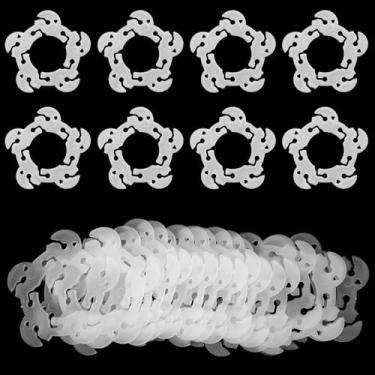 Imagem de YBEATY 100 peças de clipes de balão de plástico, suprimentos de balões, suporte de guirlanda, suporte de coluna, reutilizável, clipes de liberação rápida para balões, kit de arco, suporte de coluna